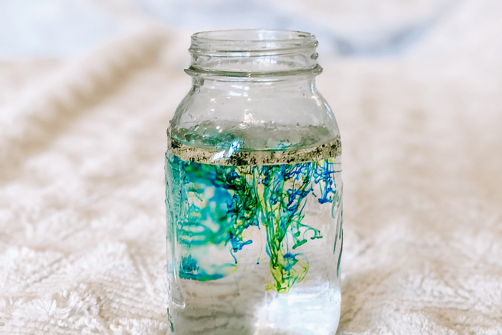 experiment fireworks in a jar