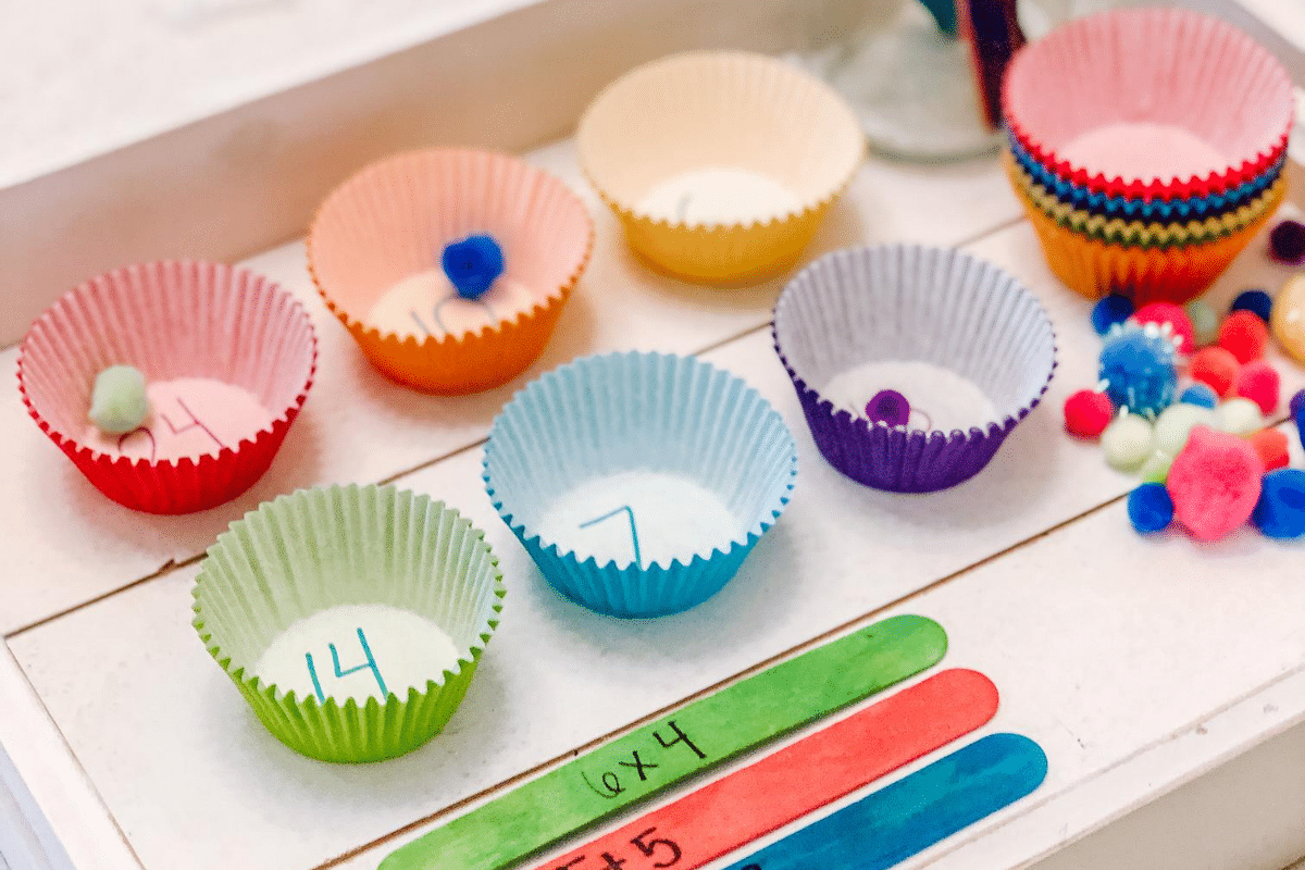 Cupcake Math Facts Game beyond the playroom